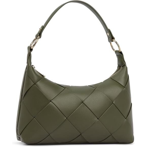 Woven Purses for Women Vegan Leather Hobo Bag Shoulder Handbags - Picture 1 of 6